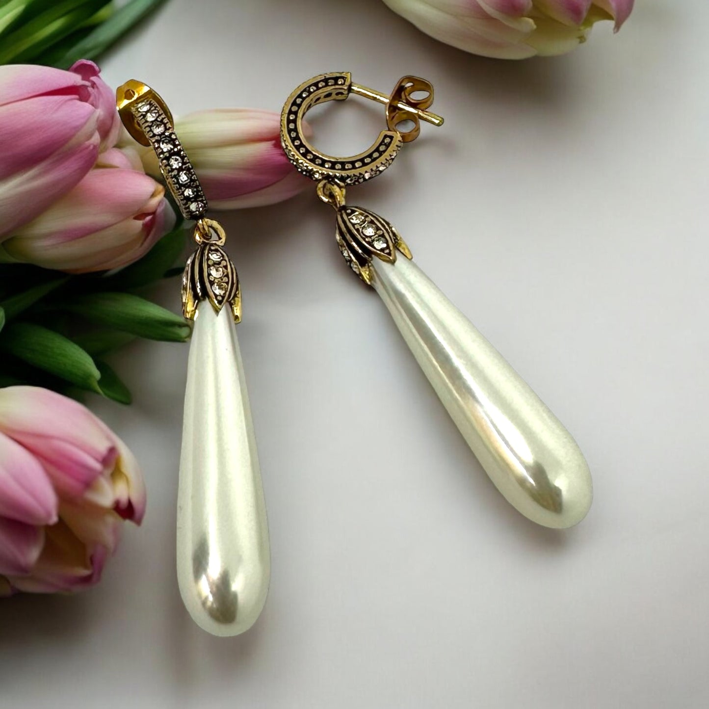 Antique Pearl Earrings
