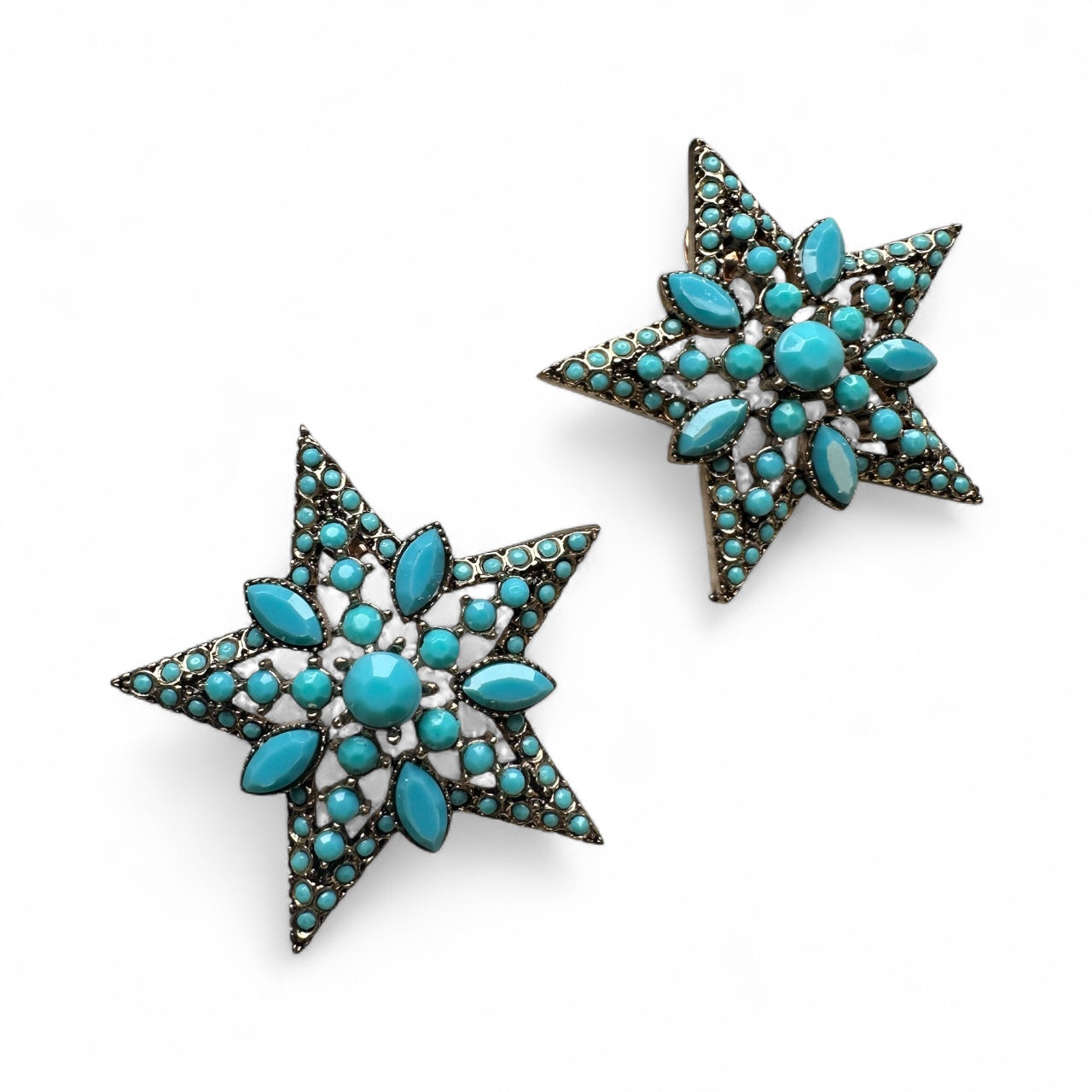 Blue Star Earrings