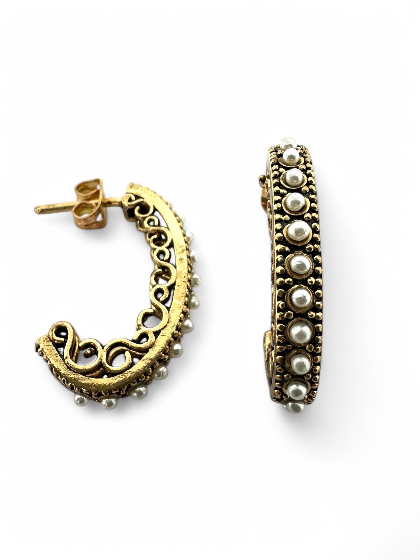 C Hoop Earrings