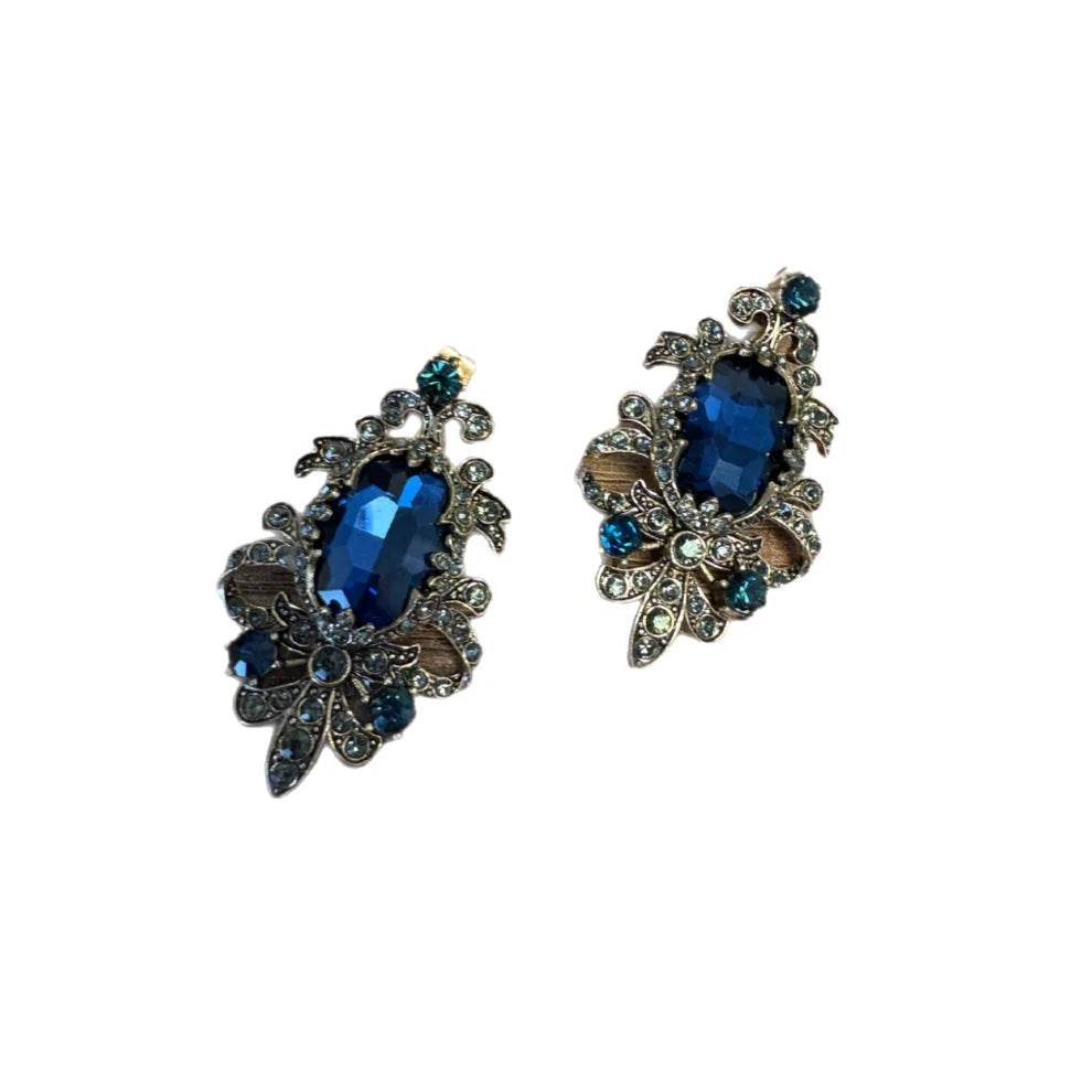 Blue Mirror Earrings