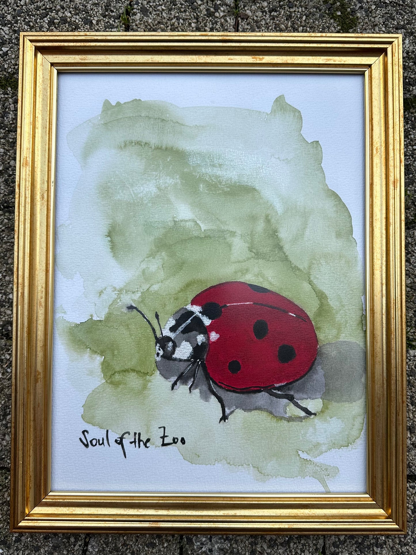 Suluboya Tablo “the lady bug”