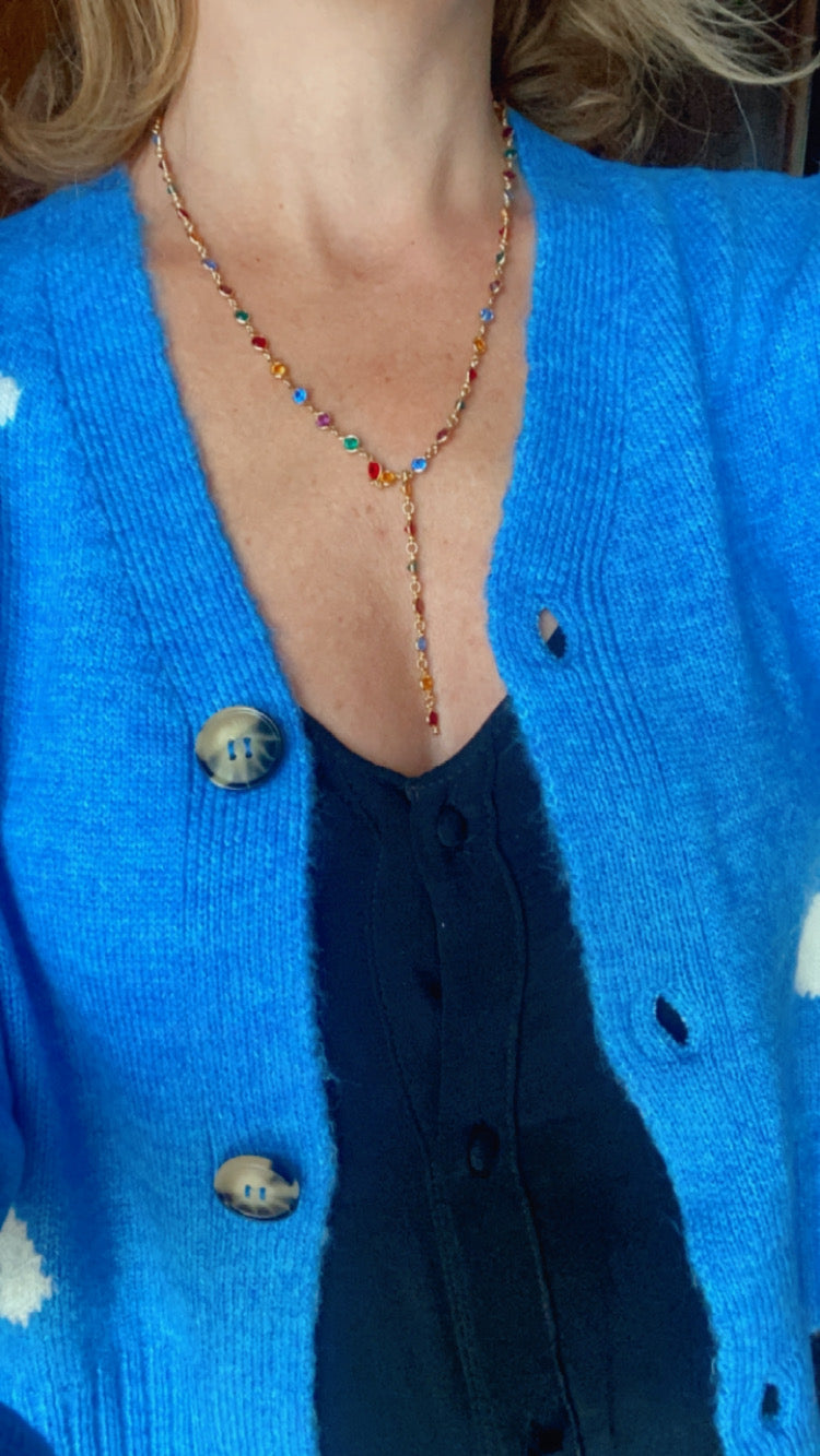 Rainbow long Necklace