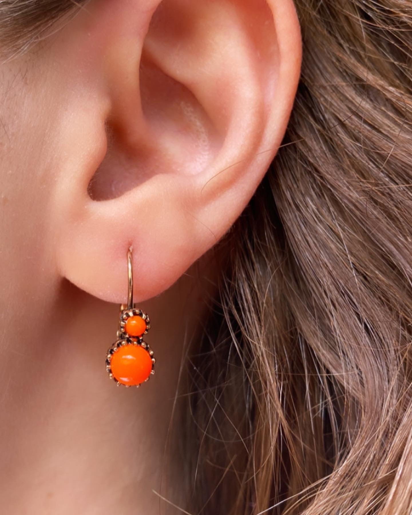 Orange Blossom  Earrings