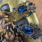 Blue Mirror Earrings