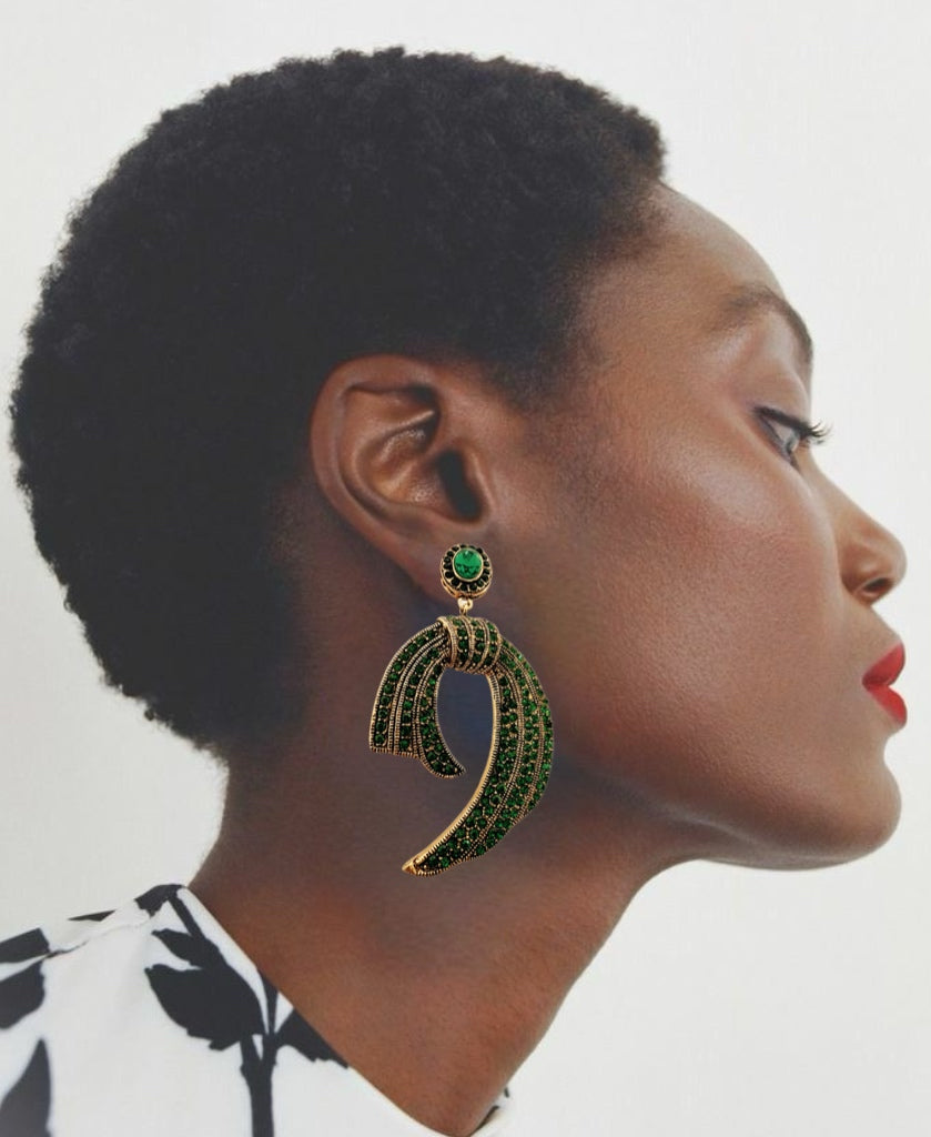 Aura Green Earrings