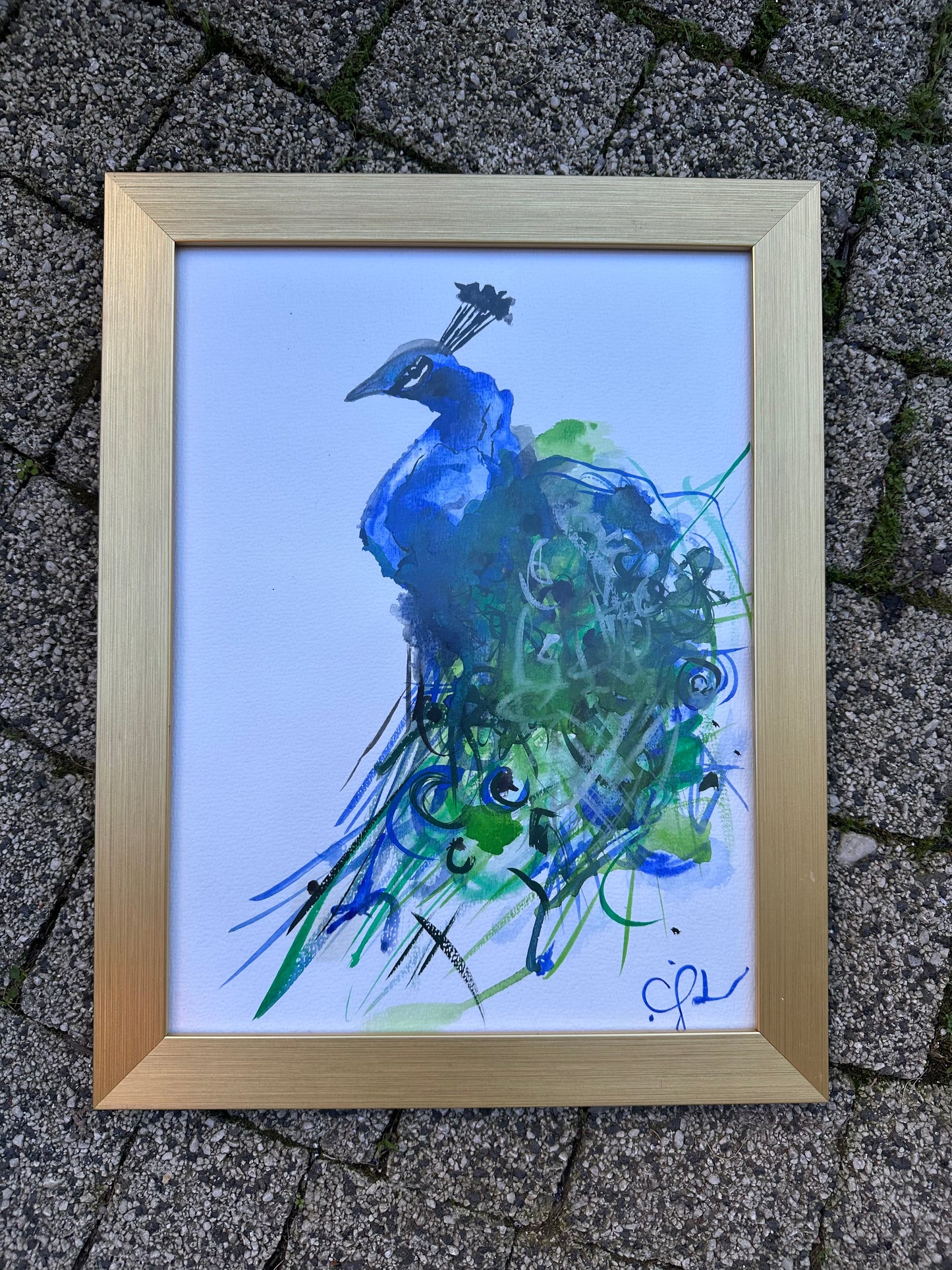 Suluboya Tablo “the peacock”