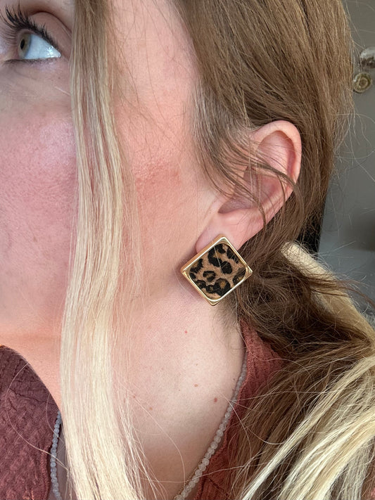 Leopard Earrings