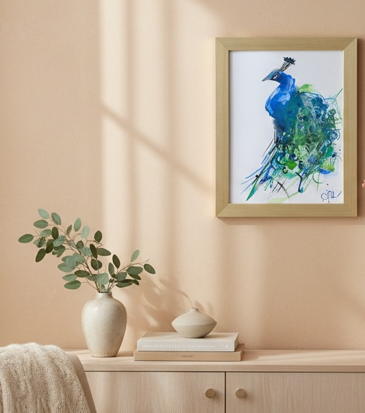 Suluboya Tablo “the peacock”