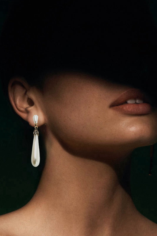 Drop Pearl Earrings