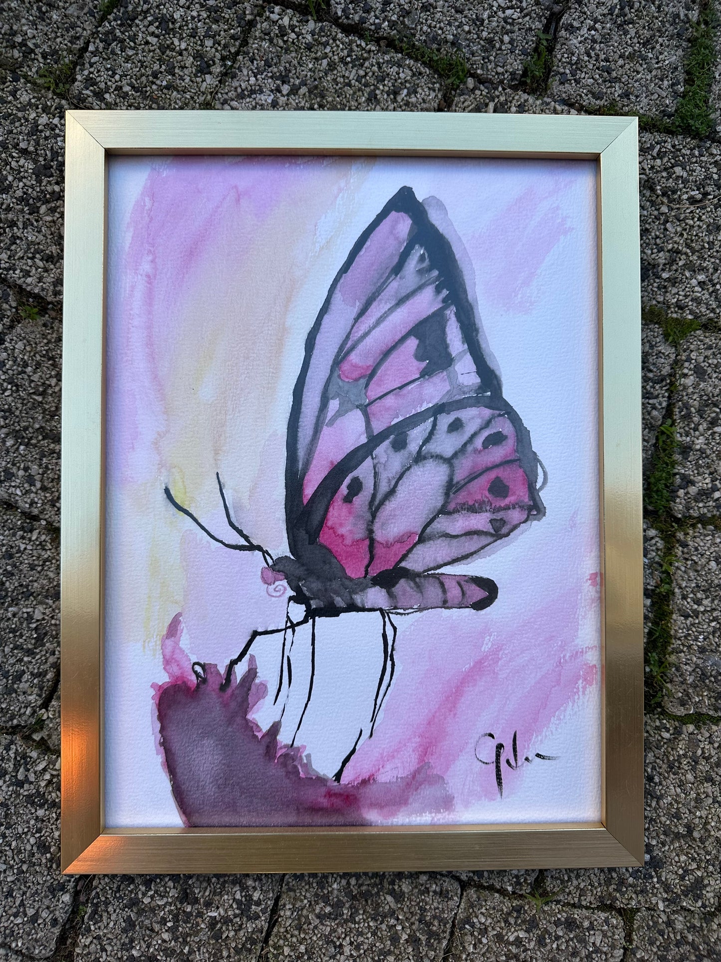 Suluboya Tablo “the butterfly”