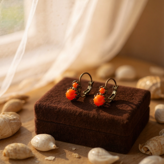 Orange Blossom  Earrings