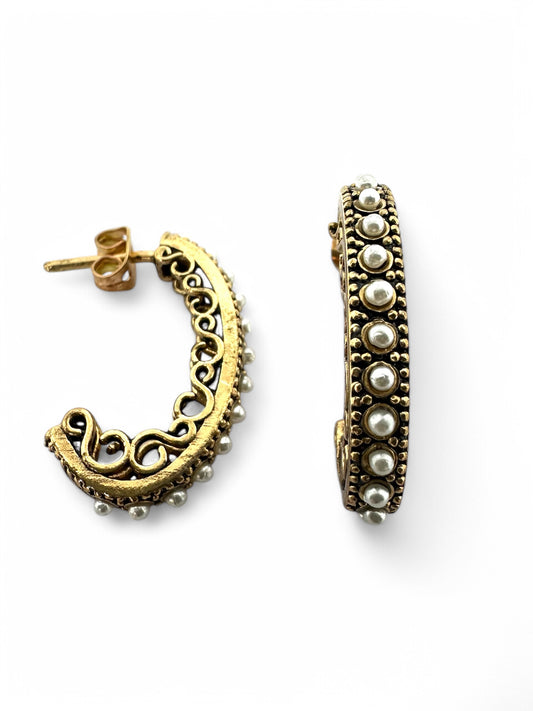 C Hoop Earrings