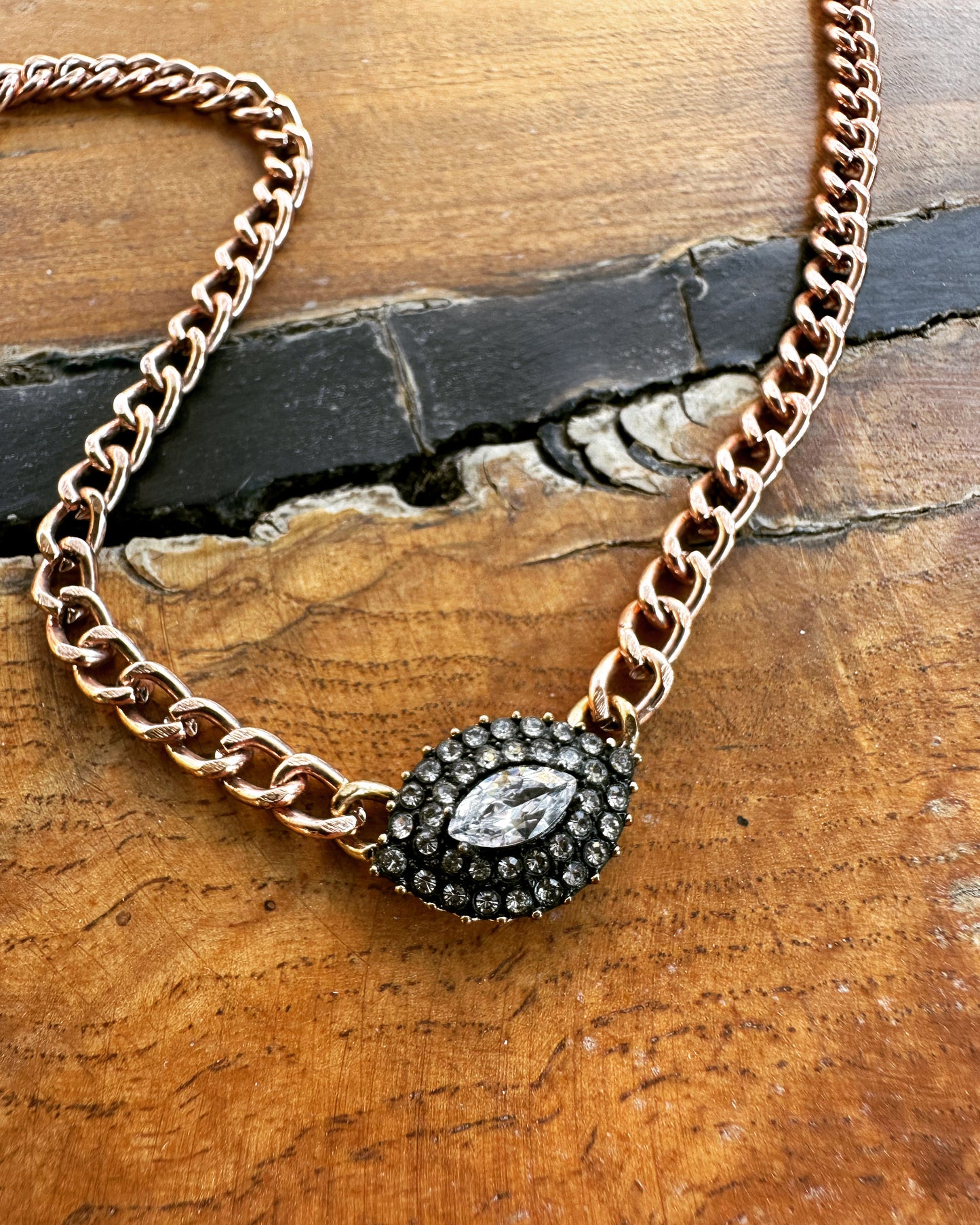 Vintage Eye Necklace