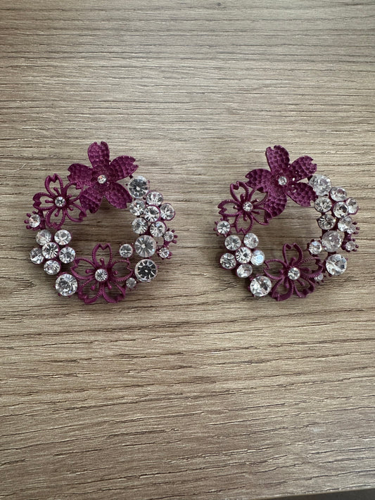 Garden Purple Earrings
