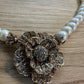 Pearl Lotus Crystal Necklace