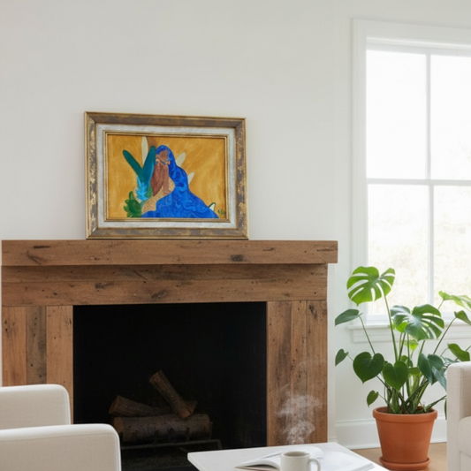 Suluboya Tablo “the woman with purple hair”